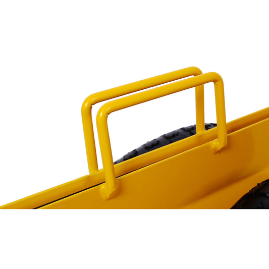 Heavy Duty Panel Dolly Slab Dolly with Handle & 2 10" Peneumatic Tires Wheels 600LBS Load Capacity for Drywall Sheet Heavy Appliance & Material Handling All Terrain Moving Cart Panel Dolly - Yellow